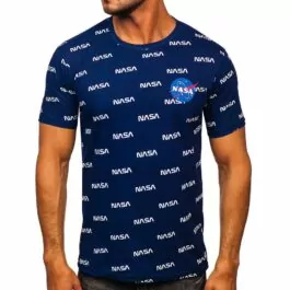 Mörkblå kortärmad tröja - T-shirt framifrån