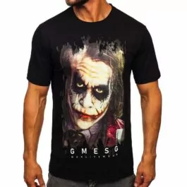 Svart kortärmad tröja Joker - T-shirt framifrån