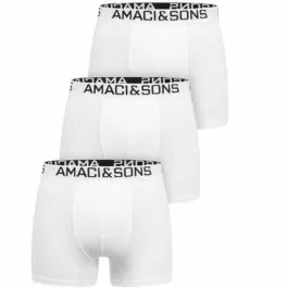 3-pack vita boxershorts amaci & Sons