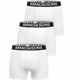 3-pack vit/svarta boxershorts amaci & Sons