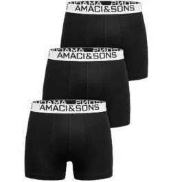 3-pack svarta/vita boxershorts amaci & Sons