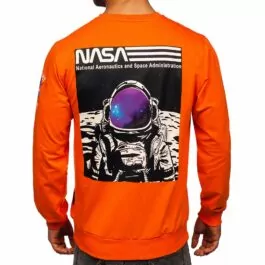 Orange färgad sweatshirt - Herrtröja Nasa