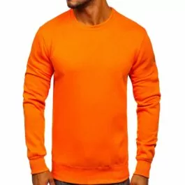 Orange sweatshirt - herrtröja framifrån