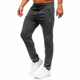 Grafitgråa sweatpants - Joggingbyxa