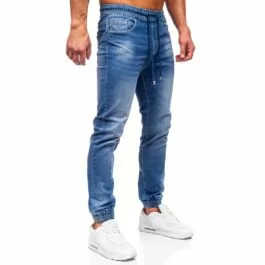 BC - Blåa jeans joggers byxa - Herr