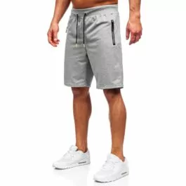Träningsshorts herr - Ljusgråa shorts