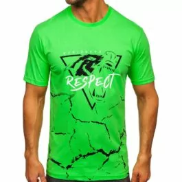 Ljusgrön T-shirt Respect - Kortärmad herr