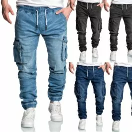 Cargobyxor - Jeans joggers med stretch