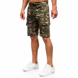 Gröna kamouflage shorts - Herrshorts