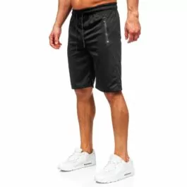 Sportiga svarta shorts - Herrshorts