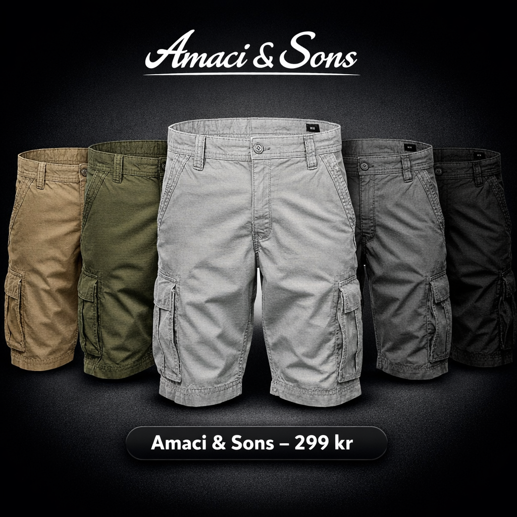 Cargo shorts herr – därför är Amaci & Sons sommarens bästa val