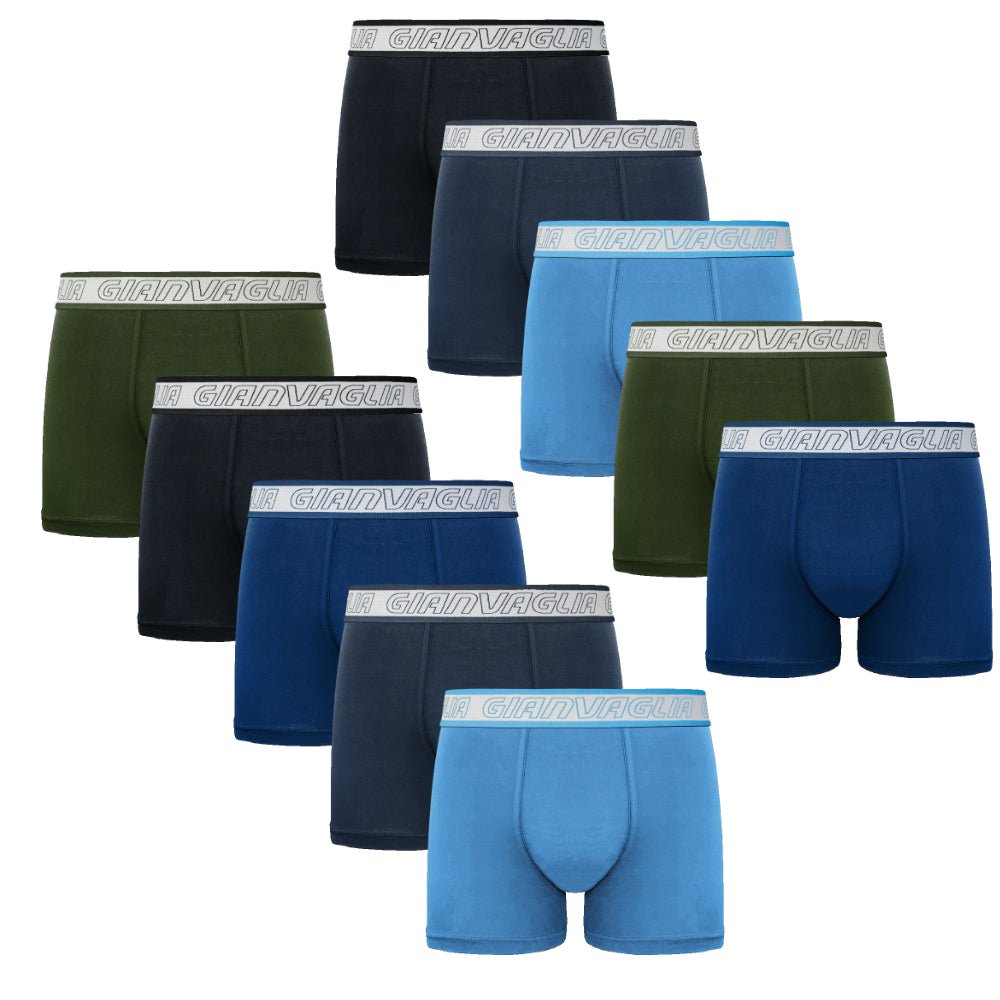 10-pack billiga solida kalsonger - Herr underkläder