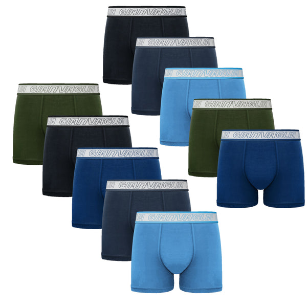 10-pack billiga solida kalsonger - Herr underkläder