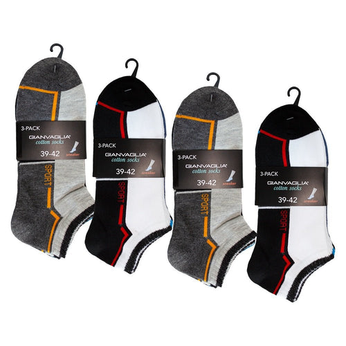 12-pack sportiga ankelstrumpor - unisex