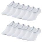 12-pack vita osynliga strumpor