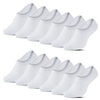 12-pack vita osynliga strumpor