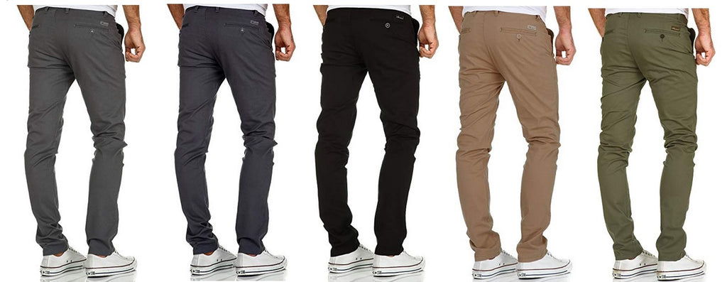 Herr Chinos Slim-Fit med stretch 5 olika färger