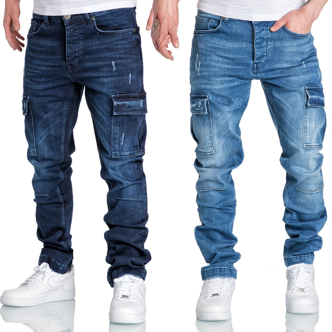 Jeans Regular Fit cargo fickor | 3 olika färger