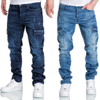 Jeans Regular Fit cargo fickor | 3 olika färger
