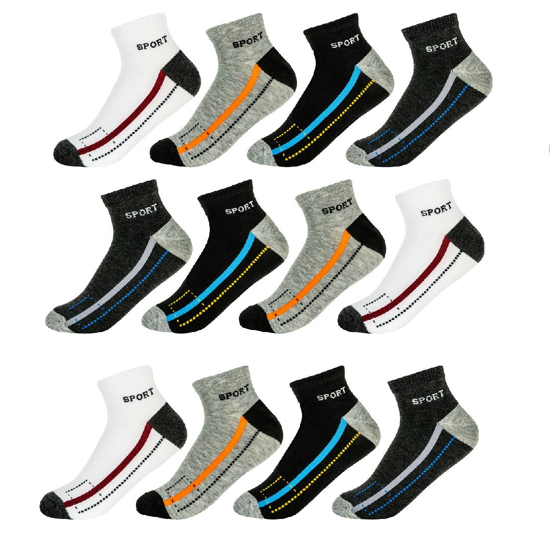 12-pack sportstrumpor sneakers