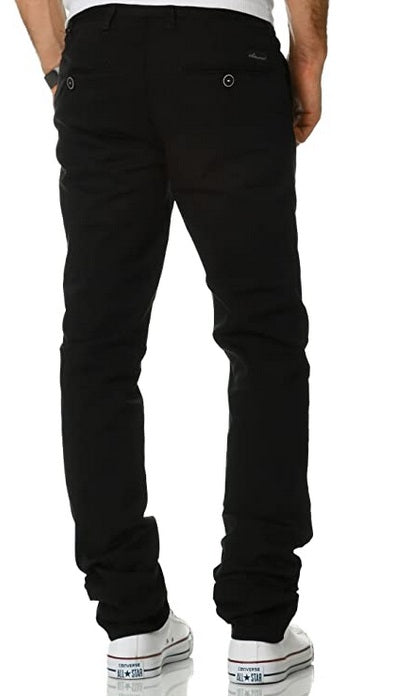 Chinos svarta Regular slim stretch