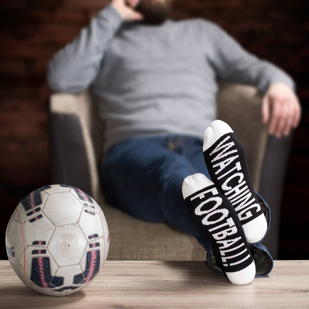 Herrstrumpor Watching football