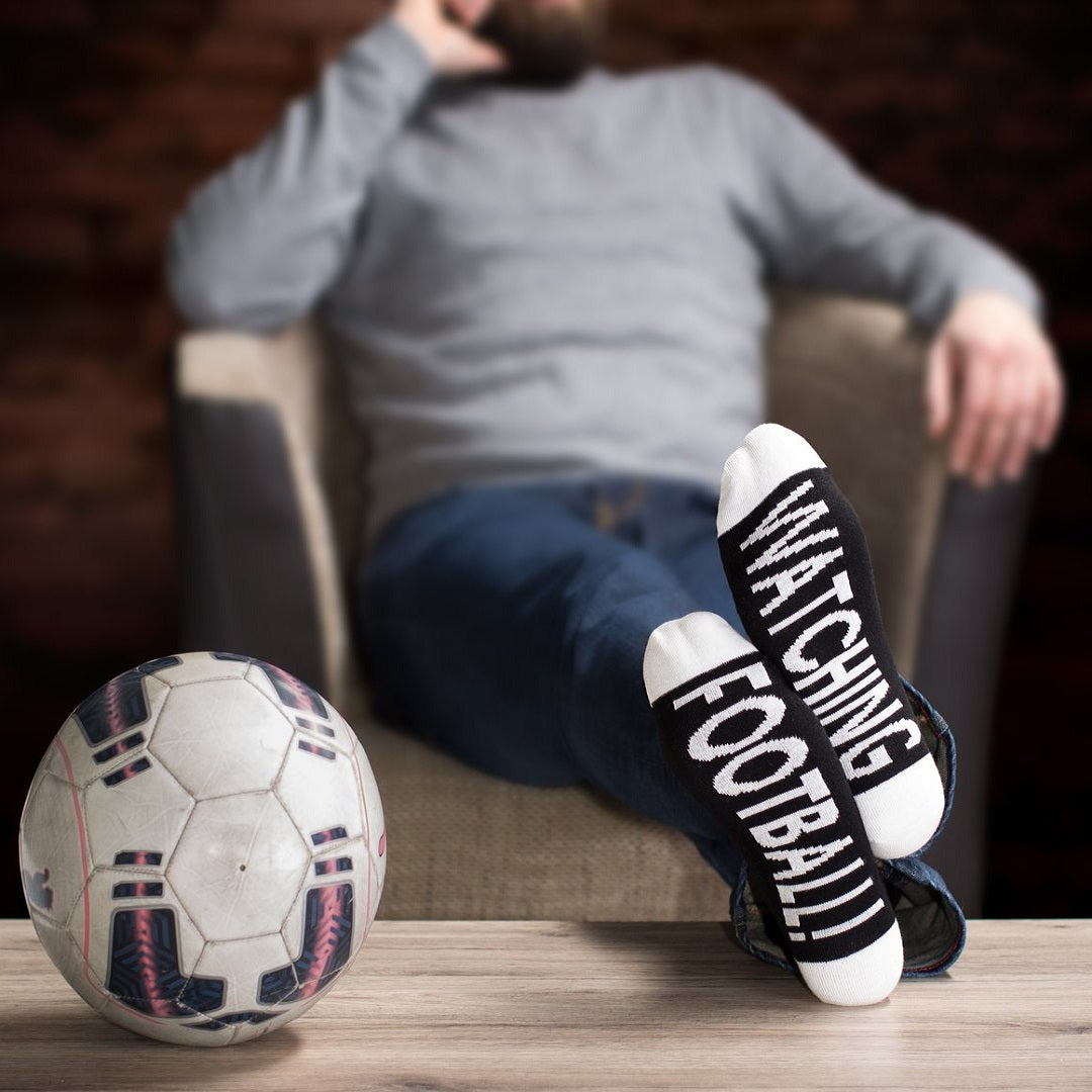 Herrstrumpor Watching football
