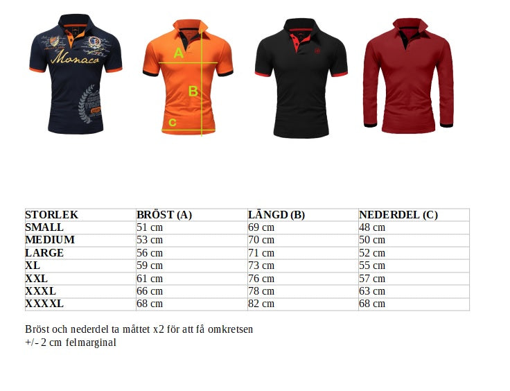 Pikétröja printed 5 olika färger Amaci & Sons