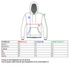 Flerfärgad hoodie vinröd/vit/blå