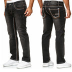 Svarta Jeans med lättare slitningar
