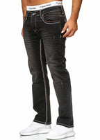 Svarta Jeans med lättare slitningar