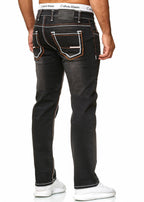 Svarta Jeans med lättare slitningar