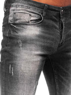Jeans destroyed med stretch - Herrjeans Regular fit