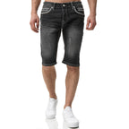 Svarta Jeansshorts med stretch