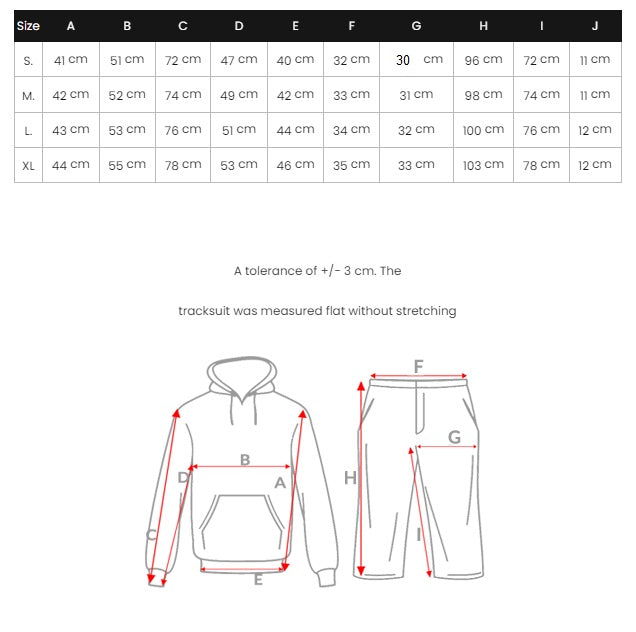 Träningsoveraller Hoodie och sweatpants