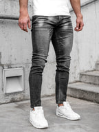 Svarta herrjeans - med stretch