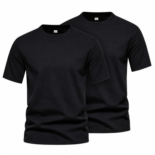 T-shirts 2-pack svarta herrtröjor