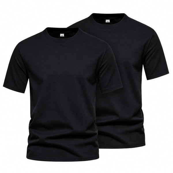 T-shirts 2-pack svarta herrtröjor