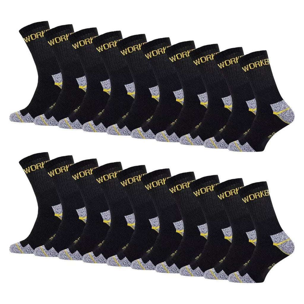 Slitstarka billiga arbetsstrumpor i storpack - unisex strumpor som håller