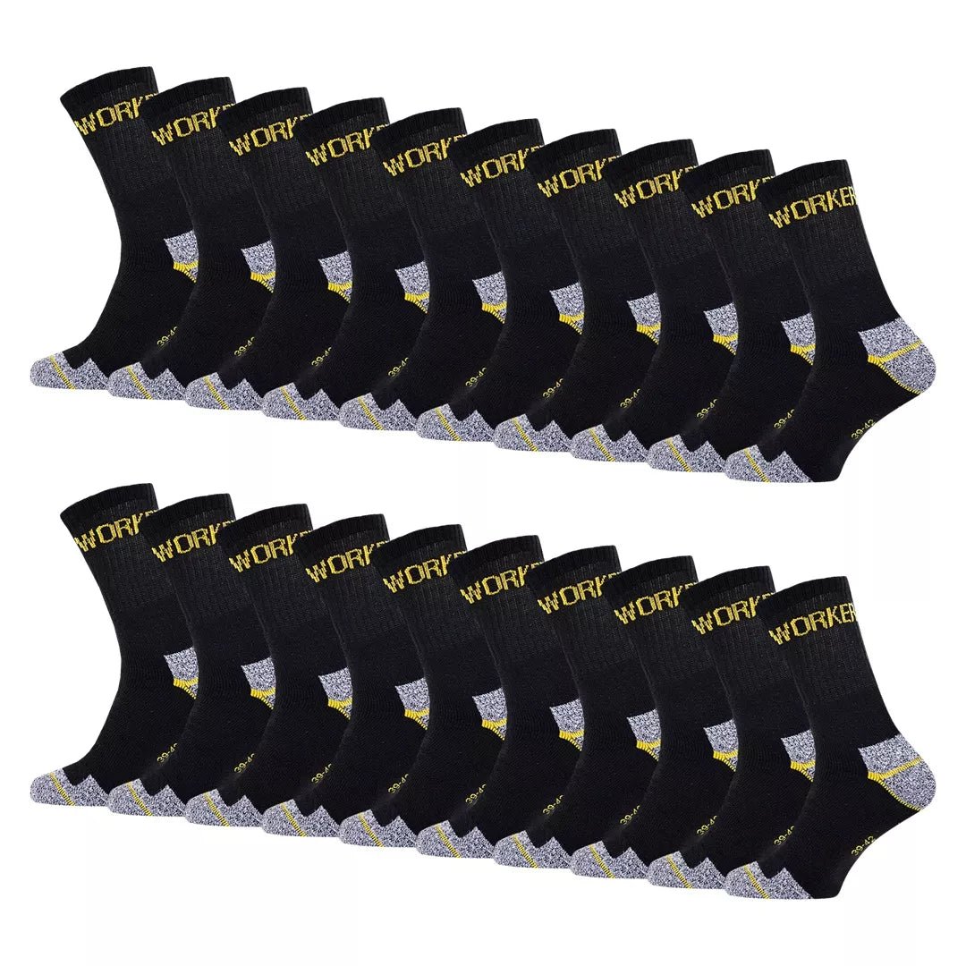 Slitstarka billiga arbetsstrumpor i storpack - unisex strumpor som håller