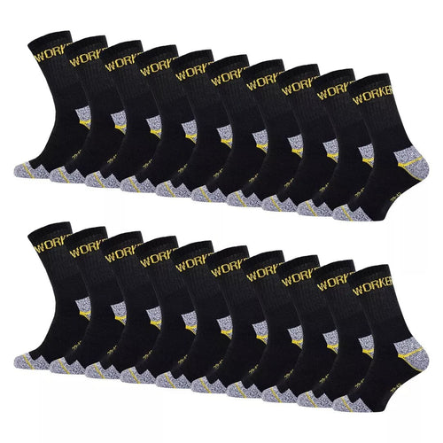Slitstarka billiga arbetsstrumpor i storpack - unisex strumpor som håller