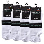 GIANVAGLIA® vita sneakerstrumpor i 12-pack med låg passform och hög bomullshalt