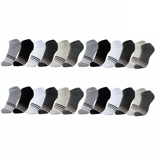 24-pack ankelstrumpor - storpack sköna strumpor