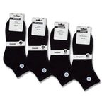 medelhöga svarta strumpor unisex 12-pack