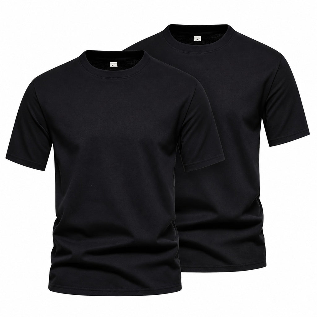 T-shirts 2-pack svarta herrtröjor