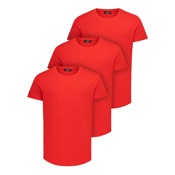3-pack t-shirts röda Amaci & Sons
