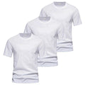 3 pack billiga vita t-shirts herr