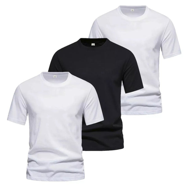 Billiga t-shirts flerpack herr 2 vita och 1 svart