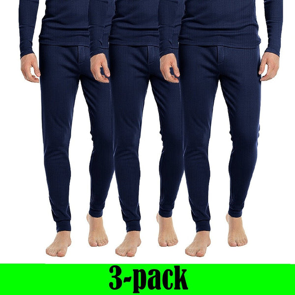 3-pack mörkblåa långkalsonger