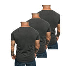 3-pack mörkgråa T-shirts herr från Amaci & Sons bakifrån
